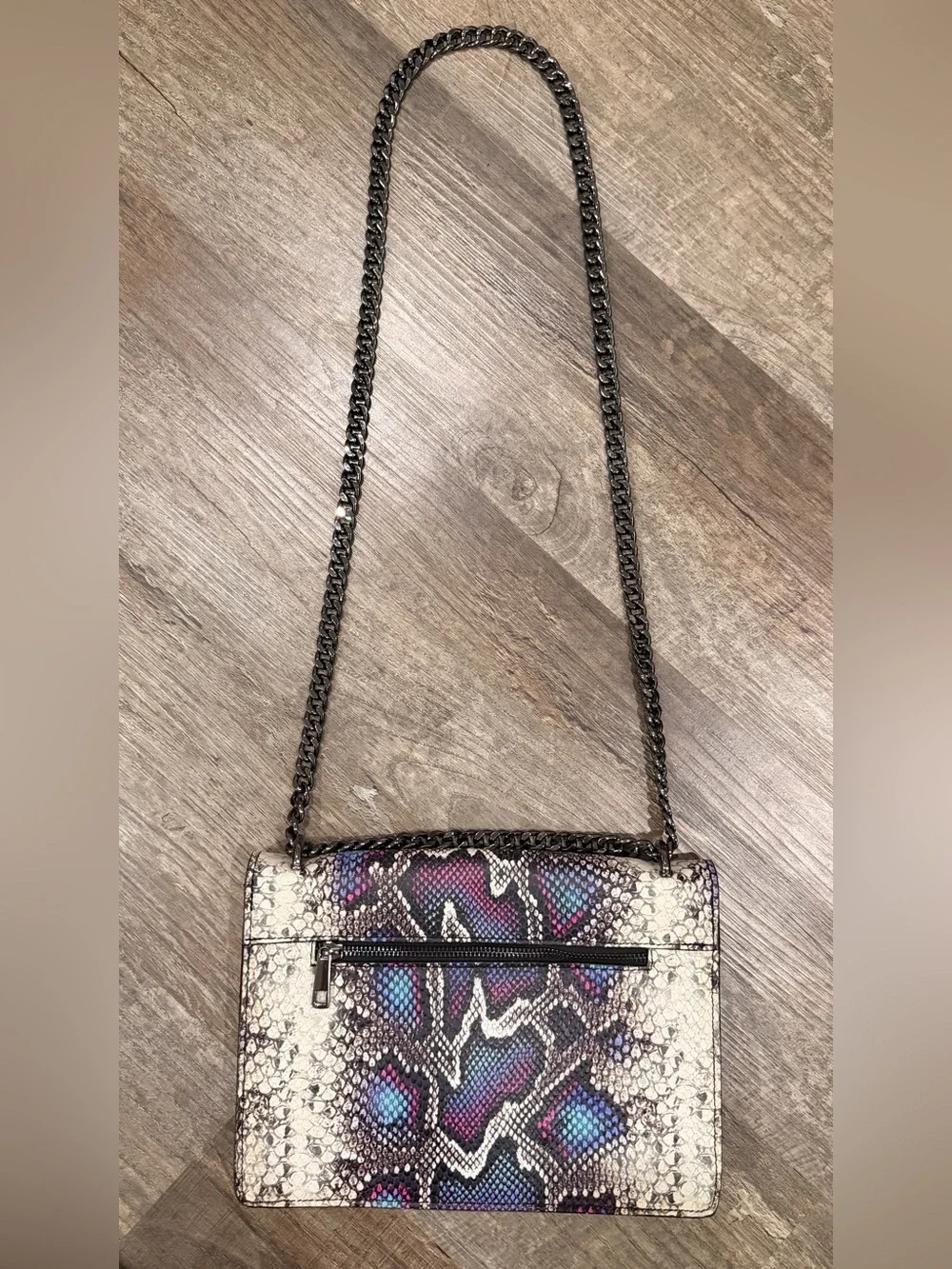 Persaman New York Made in Italy Genuine Leather Snakeprint Purse